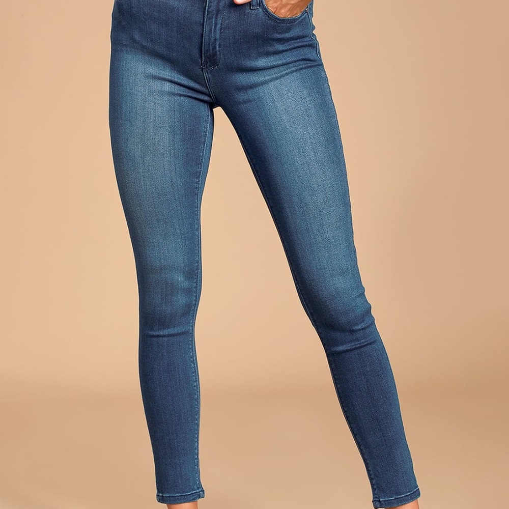 Just Black Aralia Dark Wash High Rise Skinny Jeans